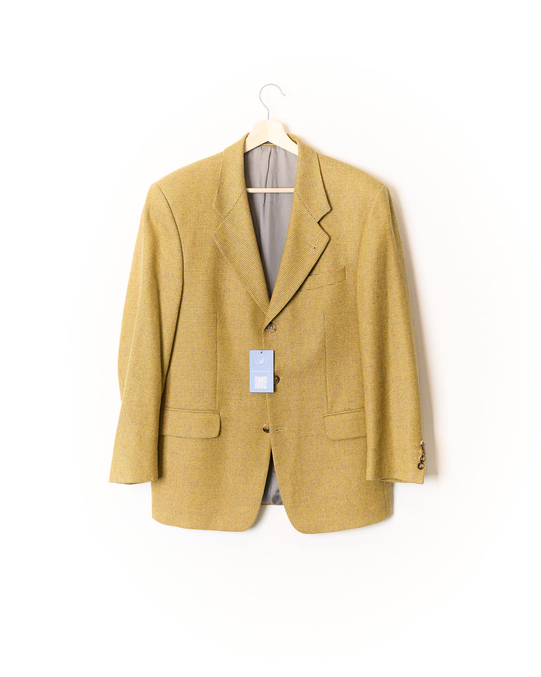 René Lezard Yellow Brown Sport Jakcet Wool Blazer