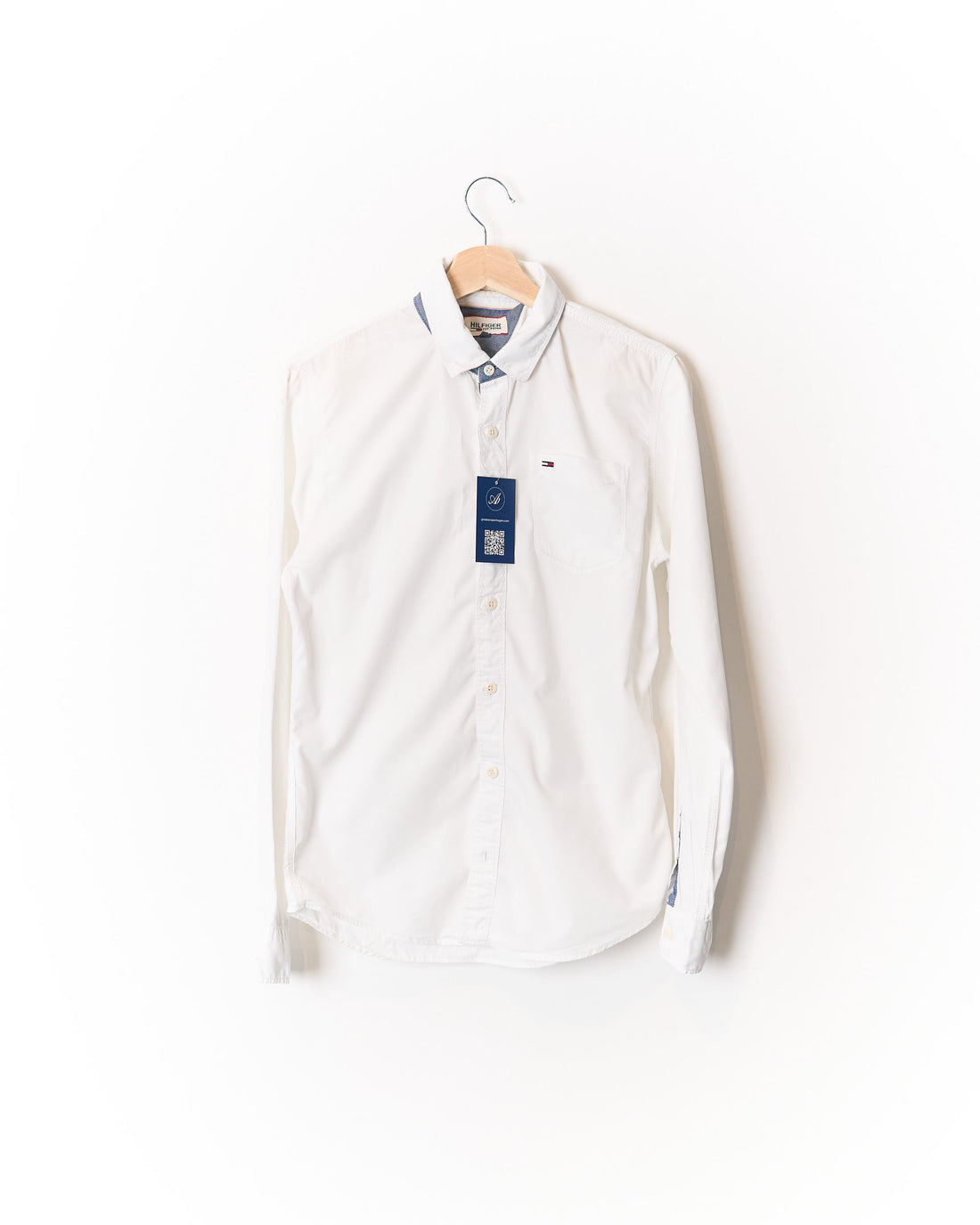 Tommy Hilfiger Denim White Cotton Shirt
