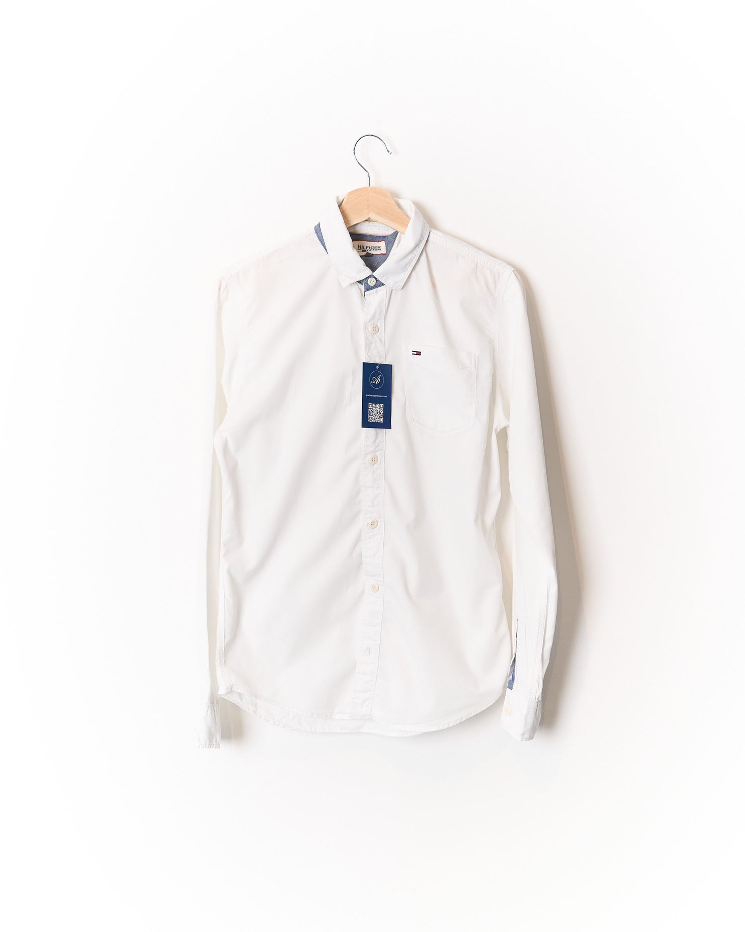 Tommy Hilfiger Denim White Cotton Shirt