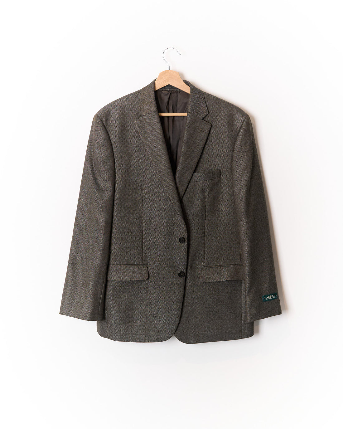 Ralph Lauren Brown Herringbone Green Label Regular Fit Sport Jacket Blazer