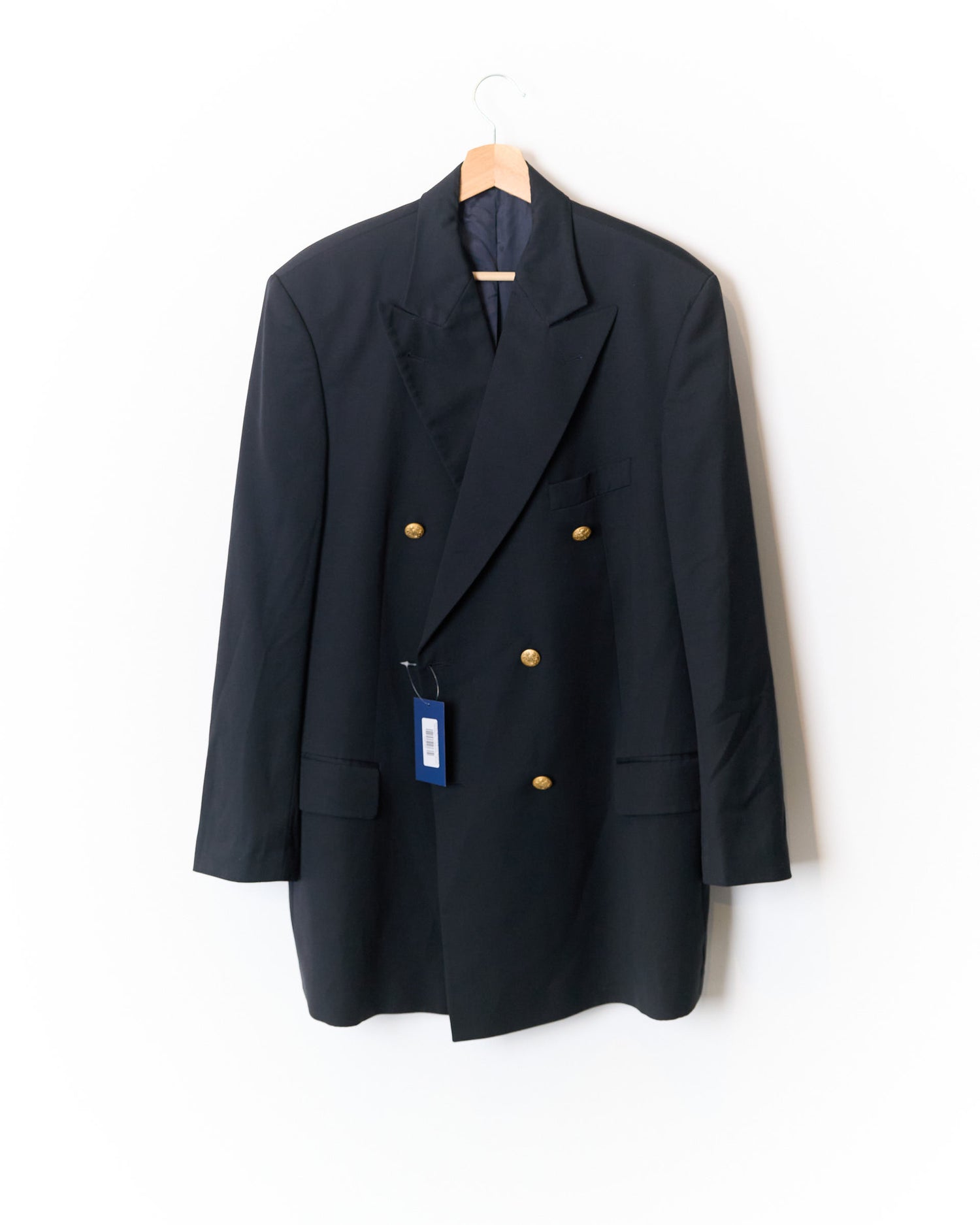 Hugo Boss Black Double Breasted Botticelli Gold Button Virgin Wool Blazer
