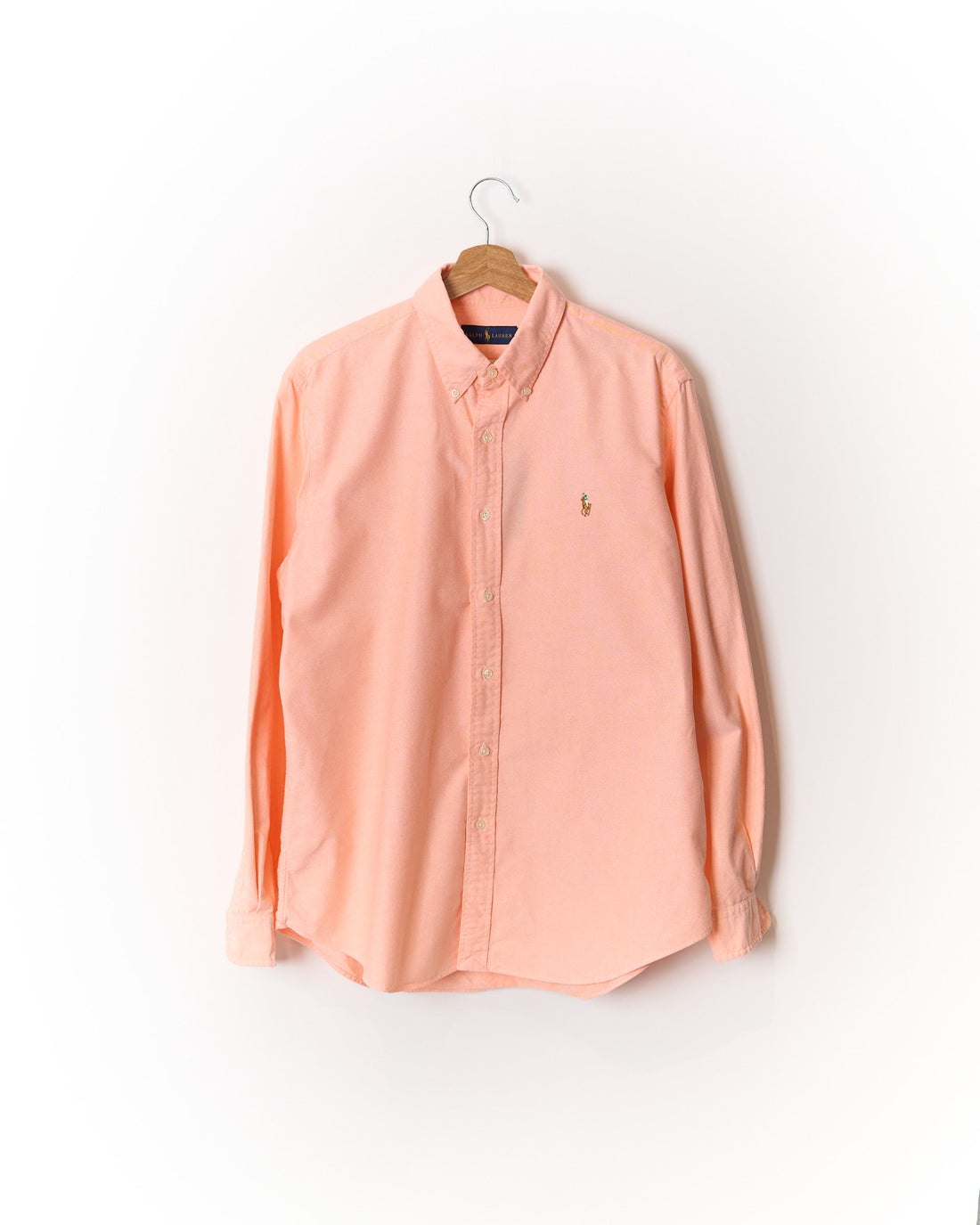Ralph Lauren Peach Button Down Cotton Shirt