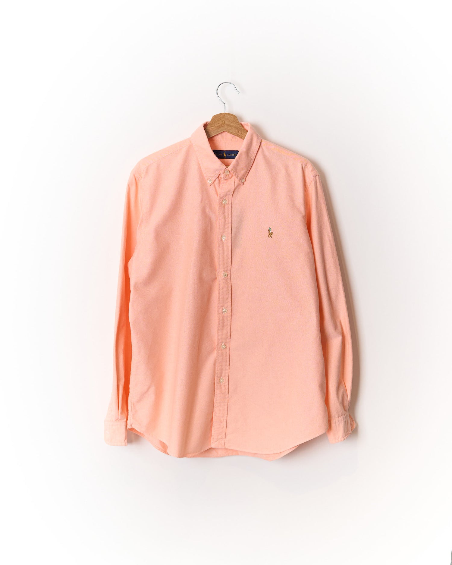 Ralph Lauren Peach Button Down Cotton Shirt