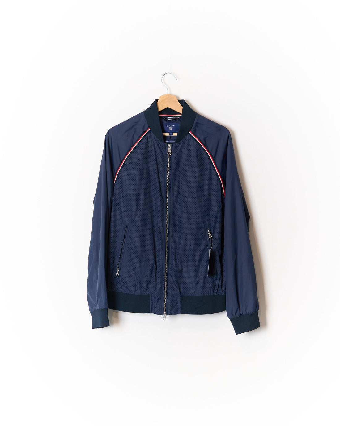 Gant Navy Full Zip The Bow Man Poly Jacket