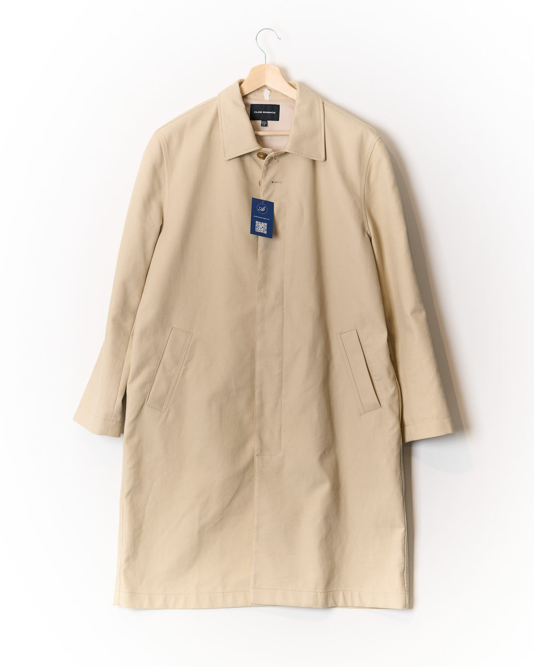 Club Monaco Beige Full Lenght Cotton Coat