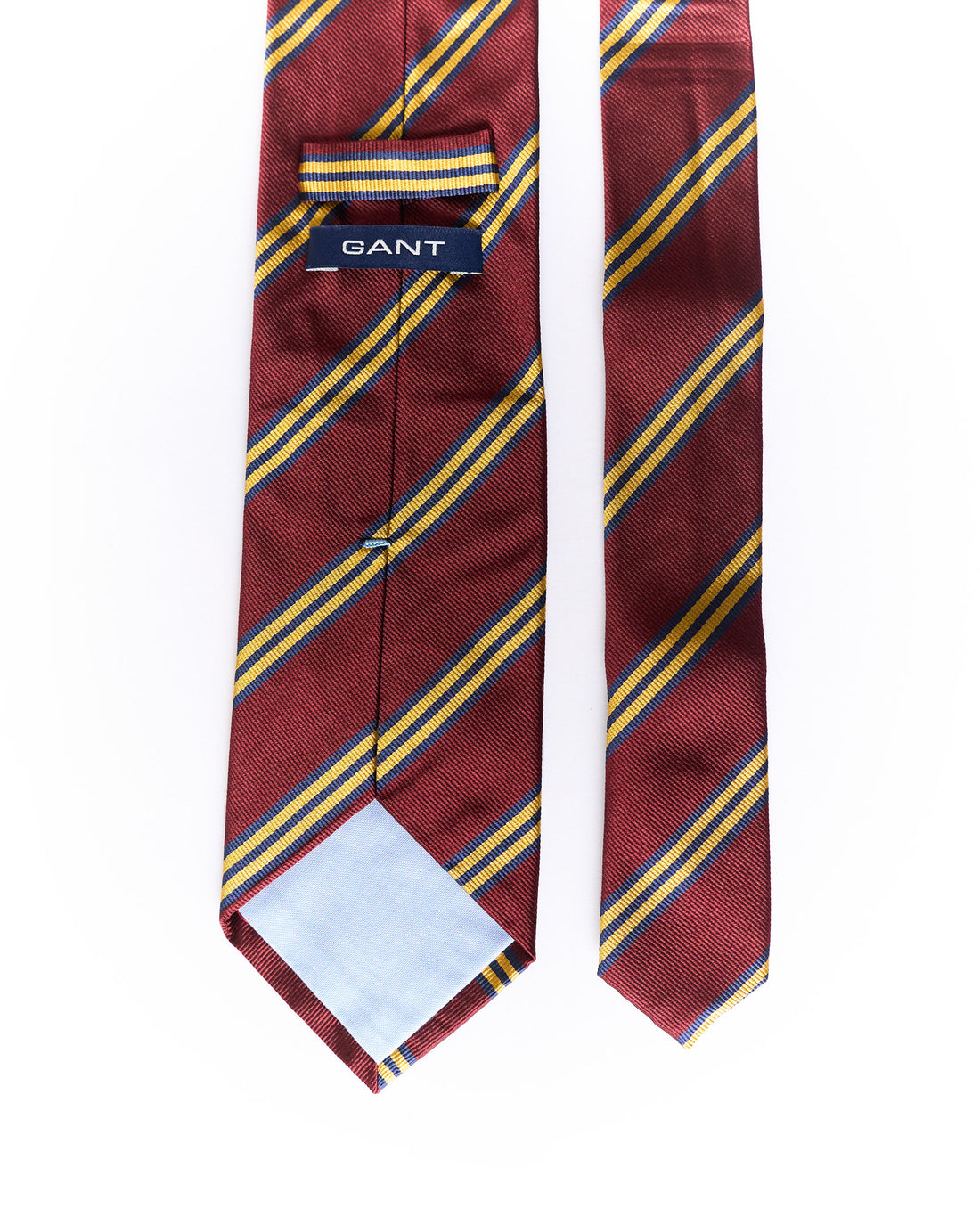 Gant Red, Navy and Yellow Striped Silk Tie