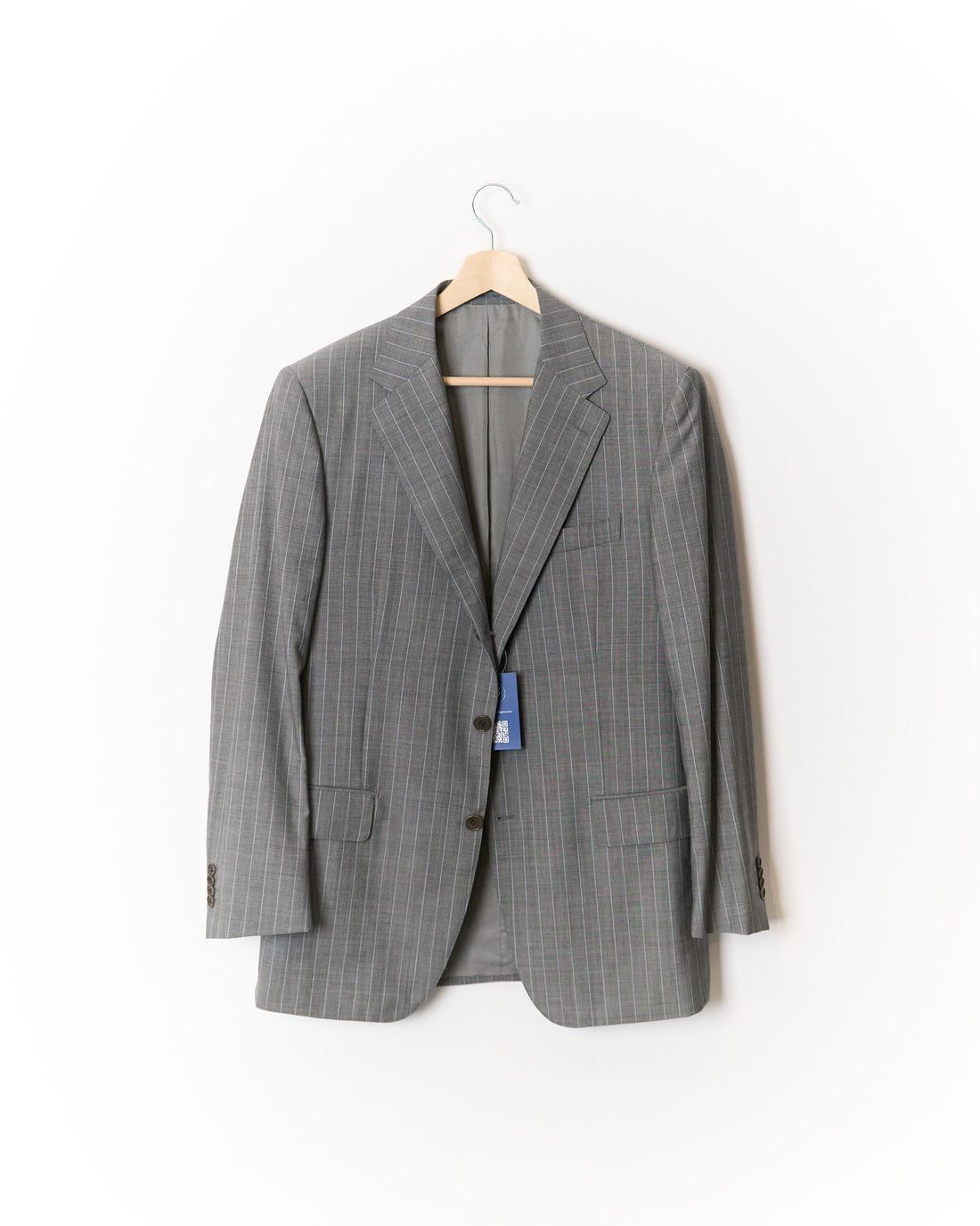 Cantarelli Grey Striped Sport Jacket Cotton Blazer