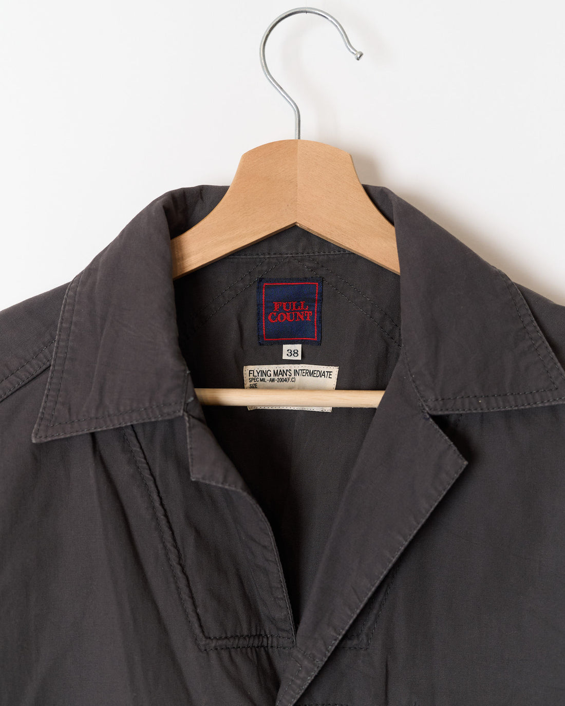 Full Count Grey Cotton Military Jacket
