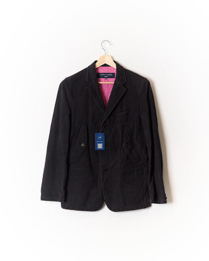 Comme des Garçons Homme Black Cotton Denim Jacket