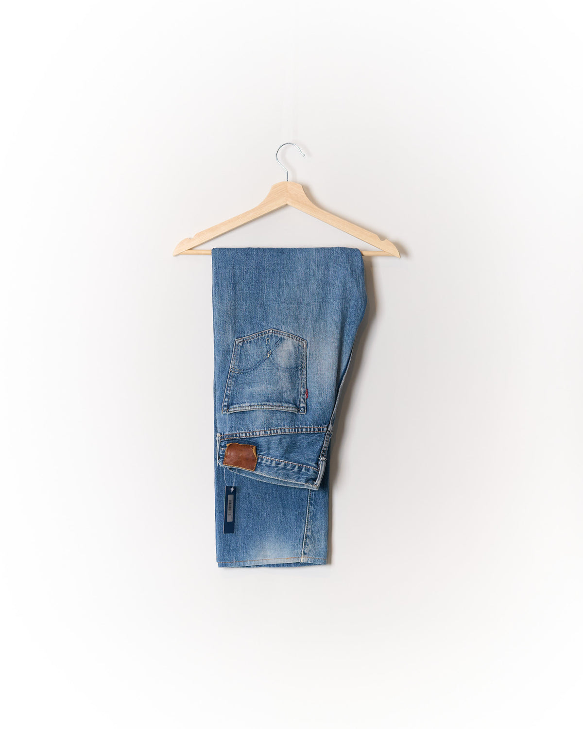 Full Count Blue Washed Straight Leg Jeans