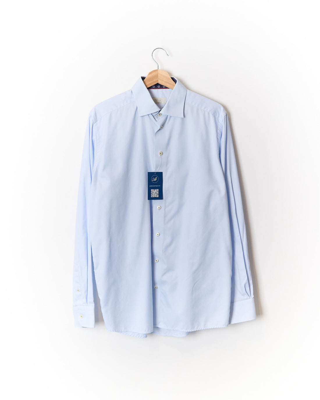 Eton Light Blue Contemporary Cotton Shirt&