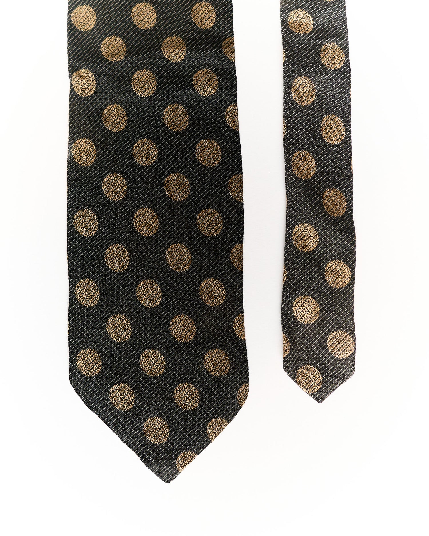 Sand Copenhagen Brown Dotted Silk Tie