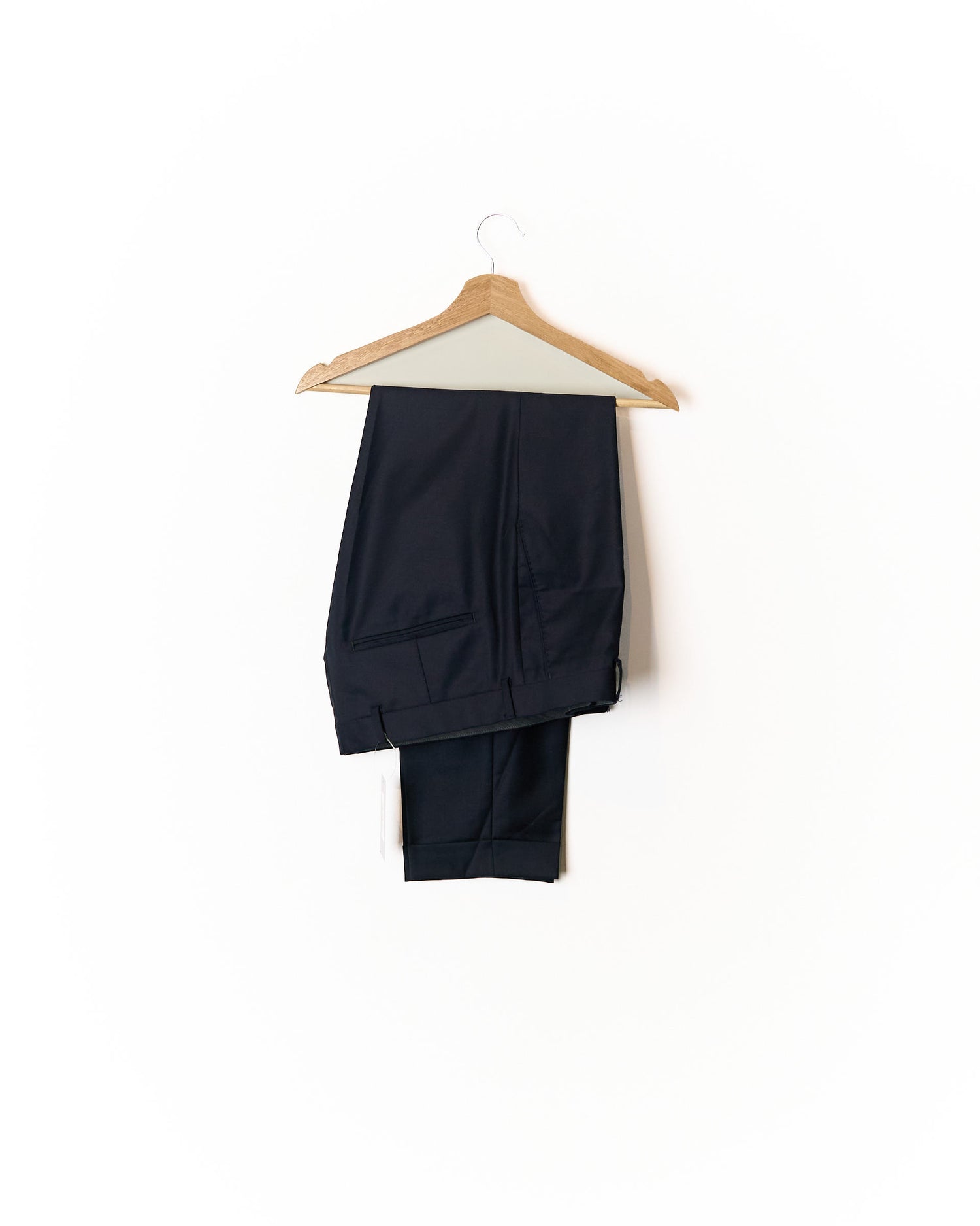 Oscar Jacobson Navy Ego Wool Dress Pants