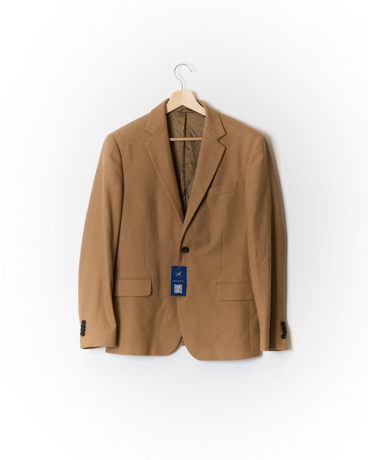 Gant Brown Slim Sport Jacket Wool Blazer