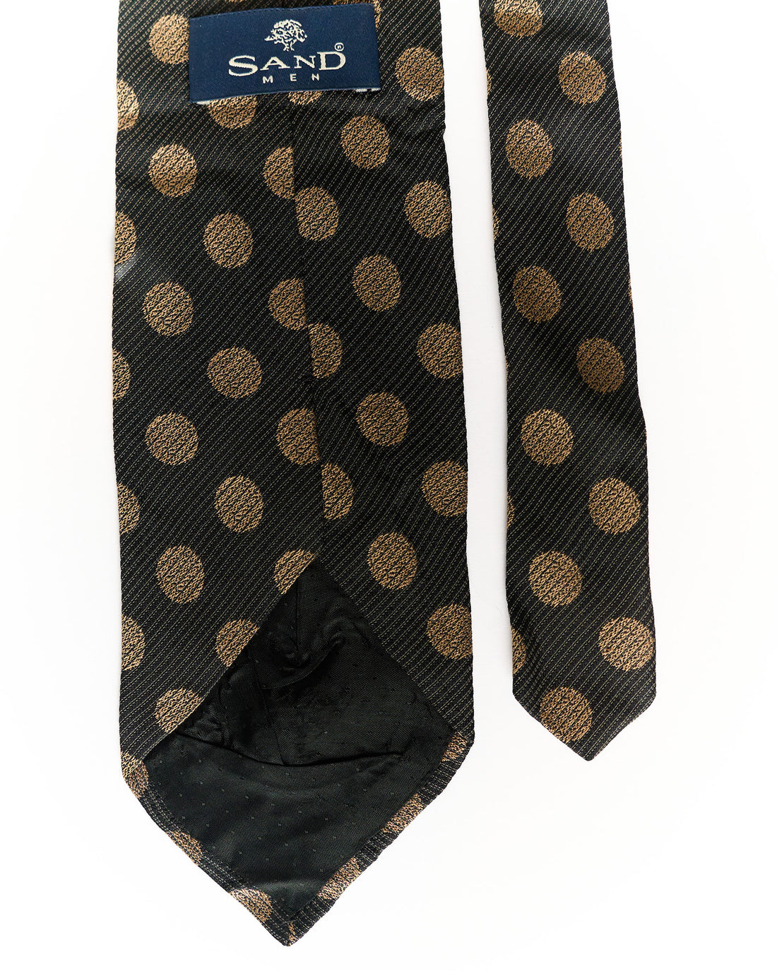 Sand Copenhagen Brown Dotted Silk Tie