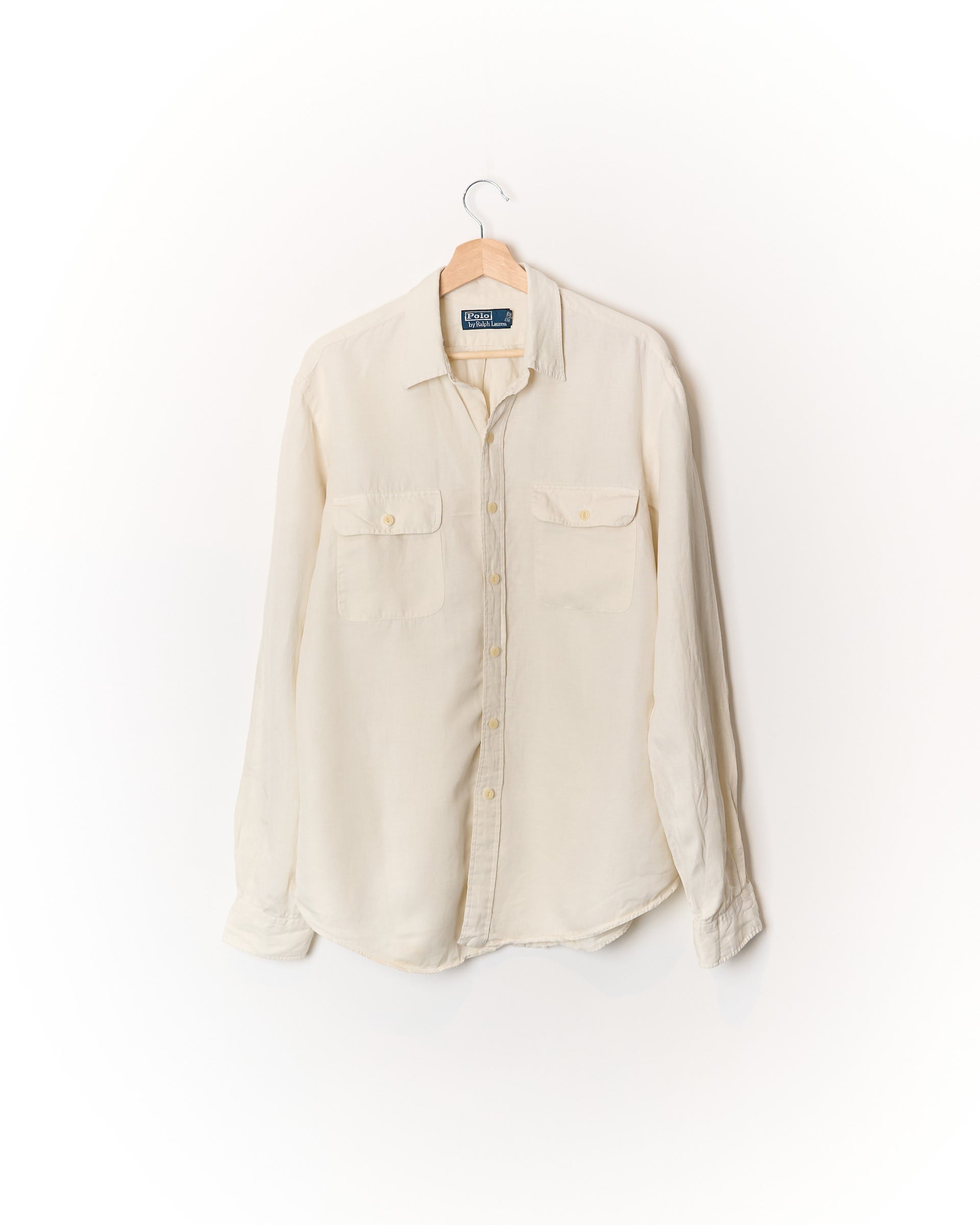 Polo Ralph Lauren Creme Lined and Silk Shirt