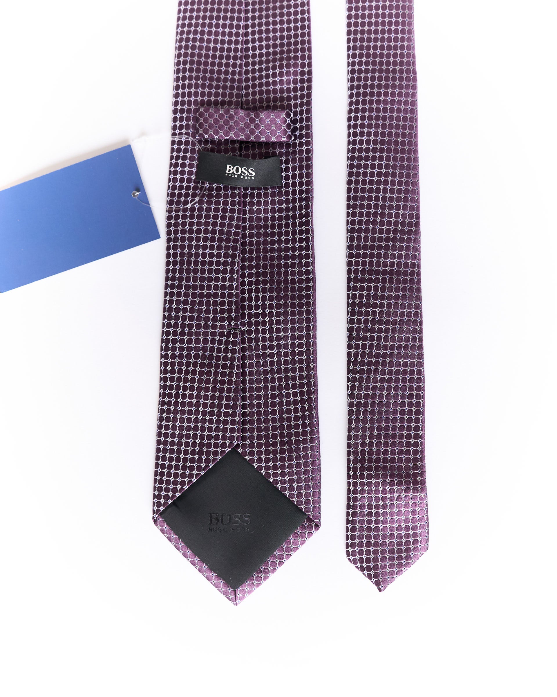 Hugo Boss Purple Silk Tie