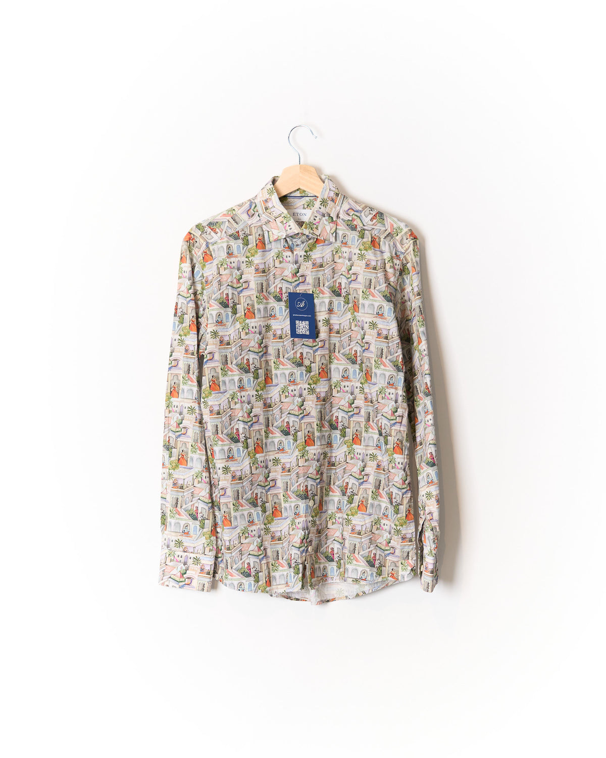 Eton Slim-Fit-Hemd aus Baumwolle, mehrfarbig