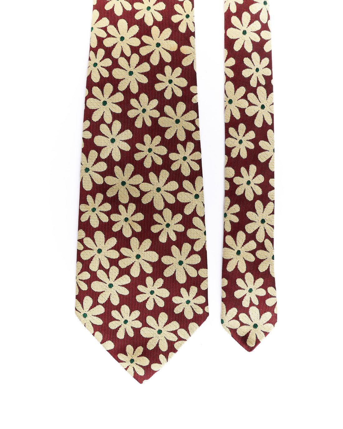 Chelsea Red Daisy Print Vintage Tie