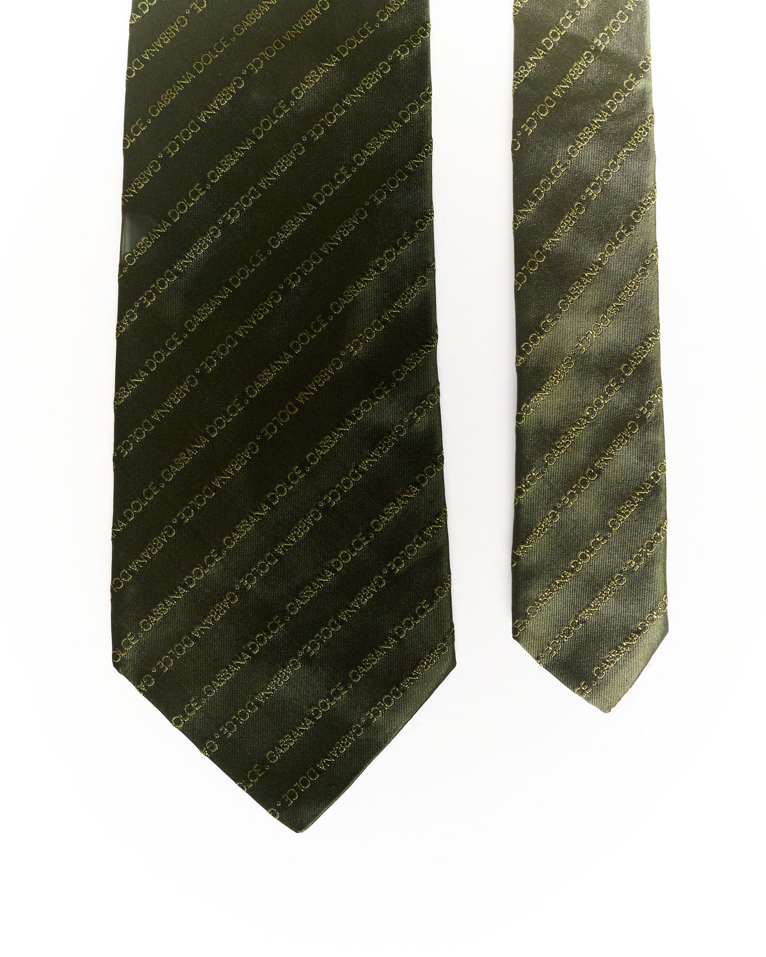 Dolce &amp; Gabbana Dark Green Silk Tie