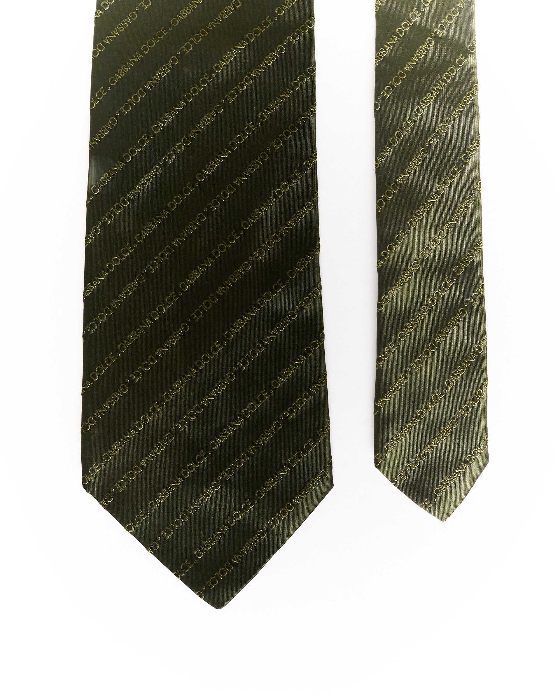 Dolce &amp; Gabbana Dark Green Silk Tie