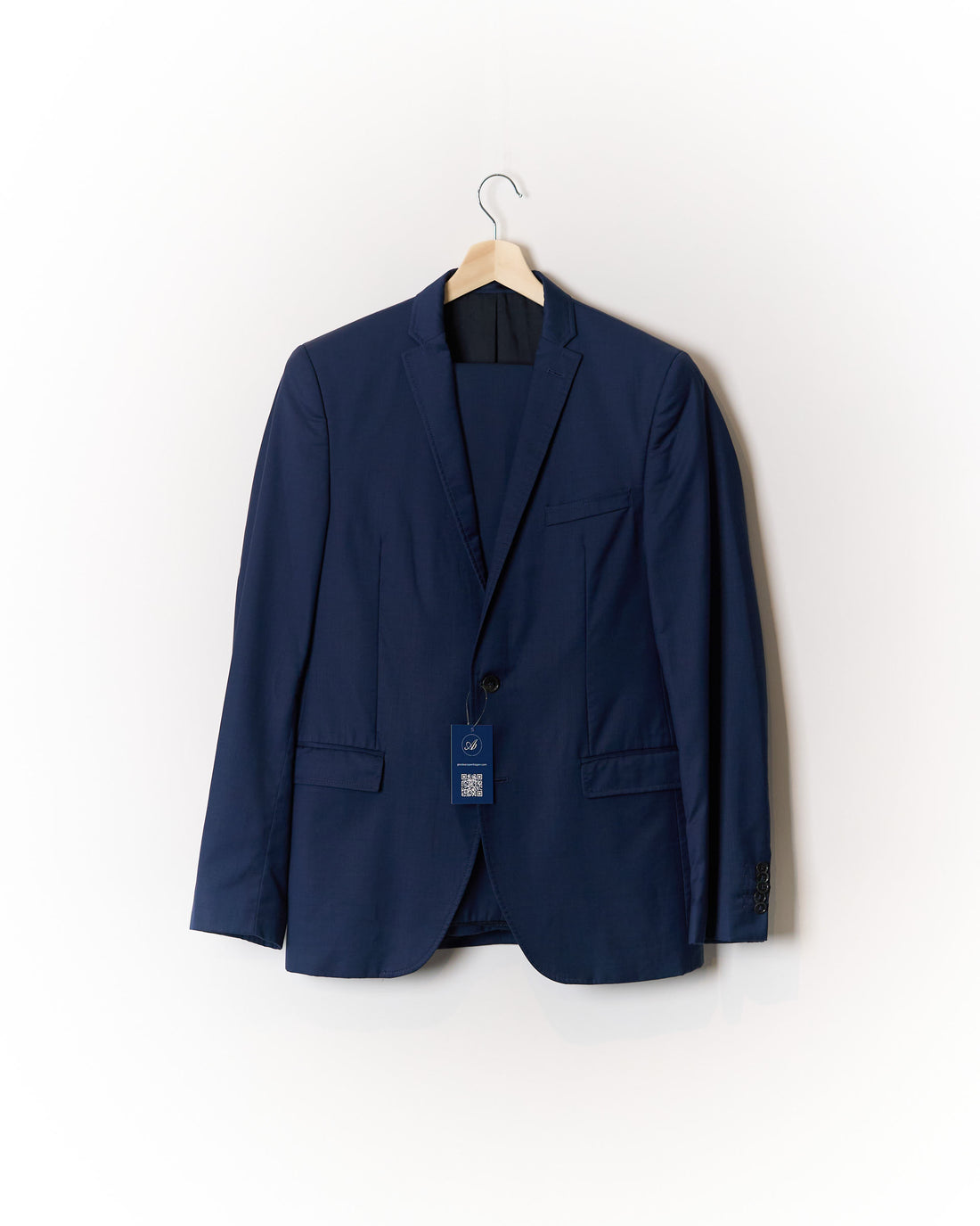 Stones Navy Straigt Leg Wool Suit