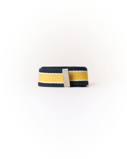 Fred Perry Yellow, Navy and White Ivy League Belt
