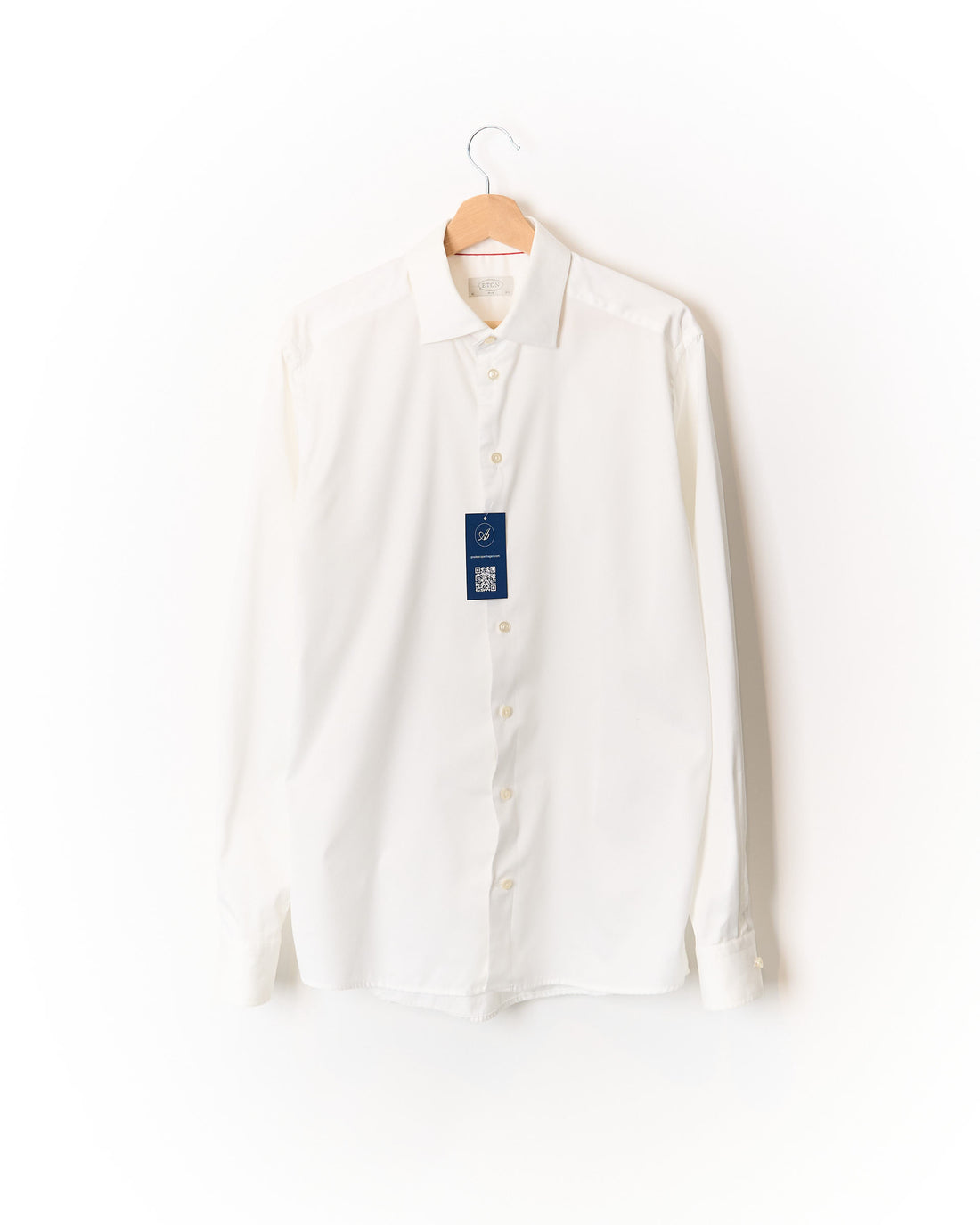 Eton White Slim Cotton Shirt