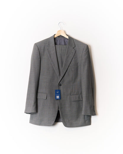 Lapidus Light Grey Straigt Leg Wool Suit