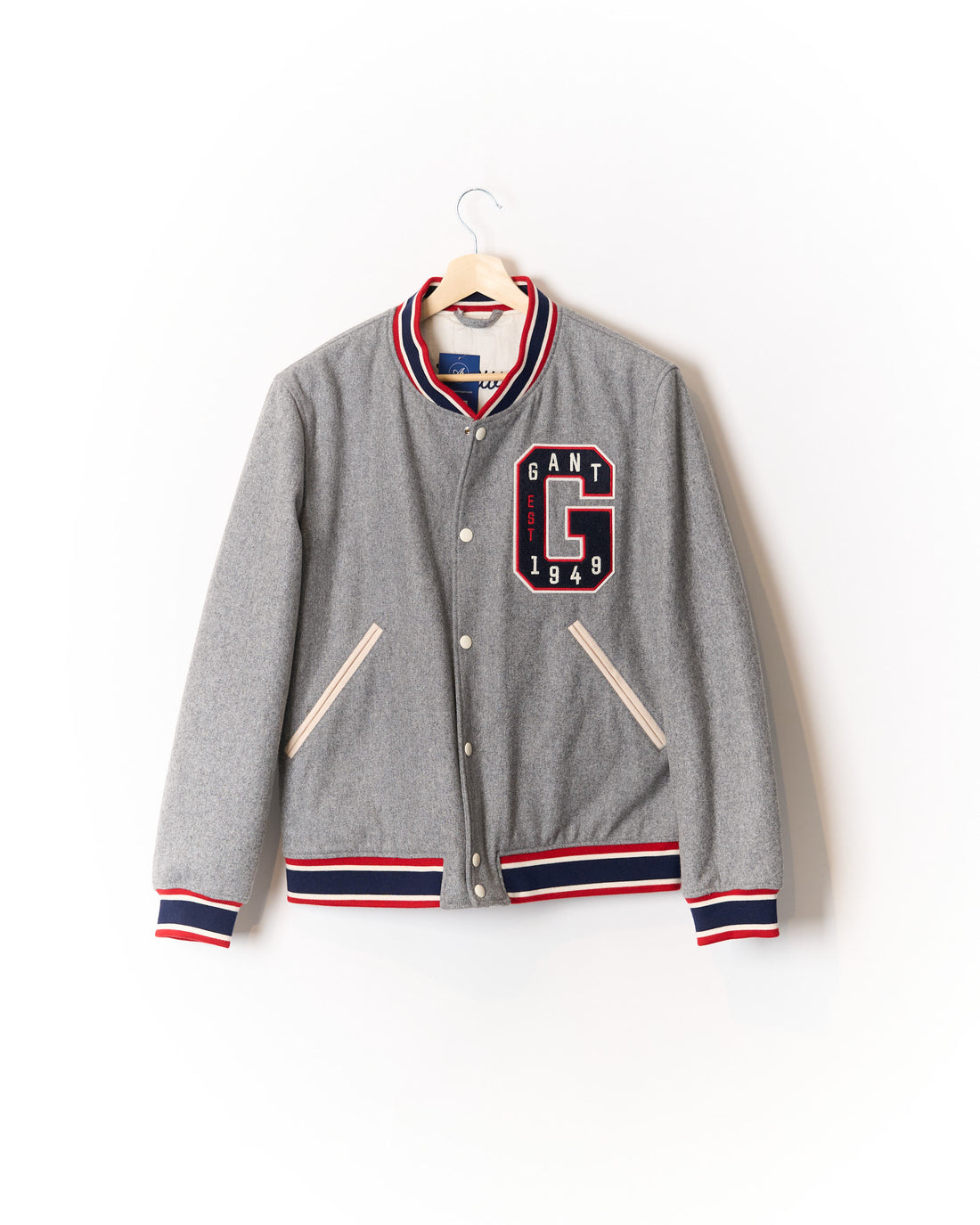 Gant Grey Wool College Jacket