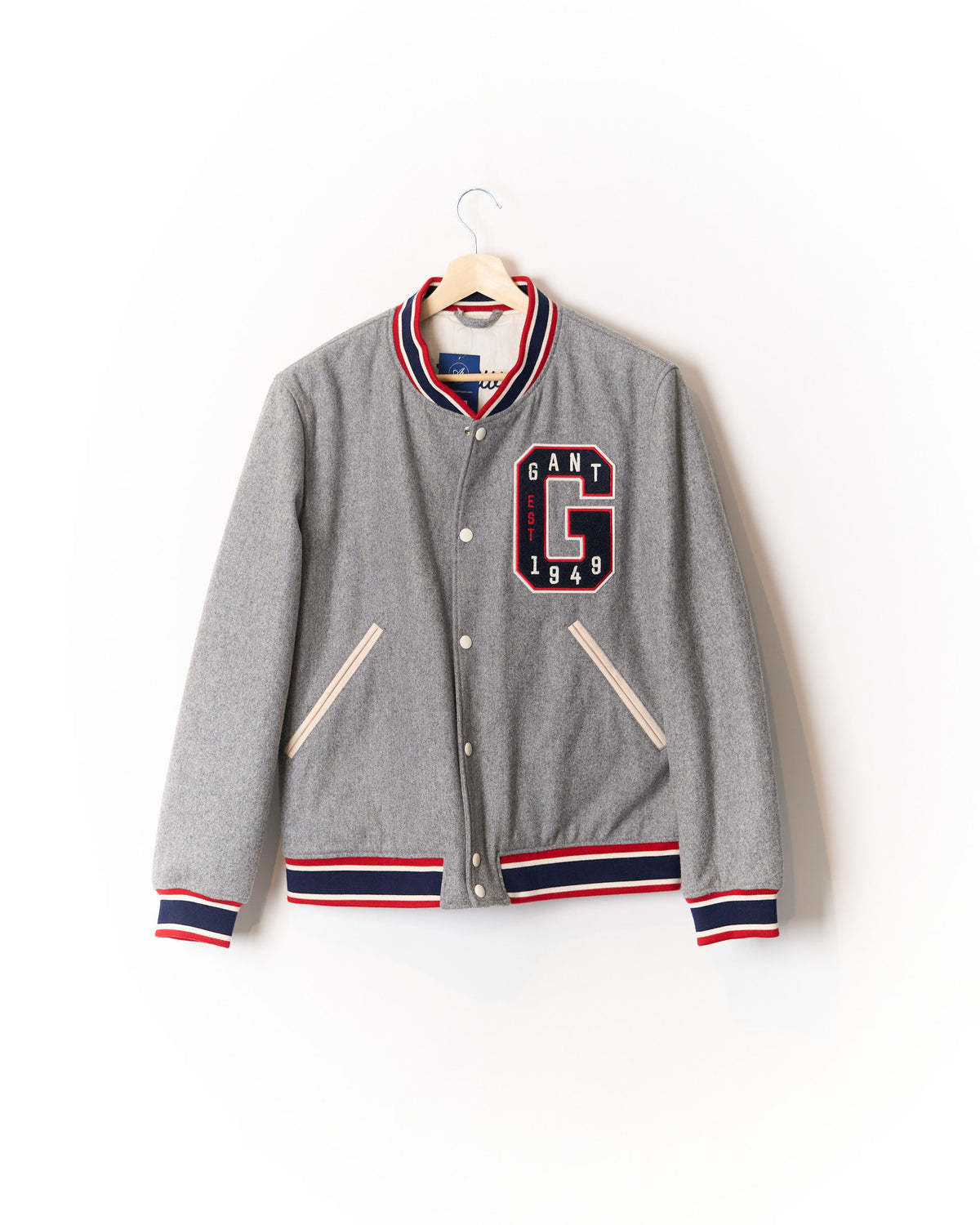 Gant Grey Wool College Jacket