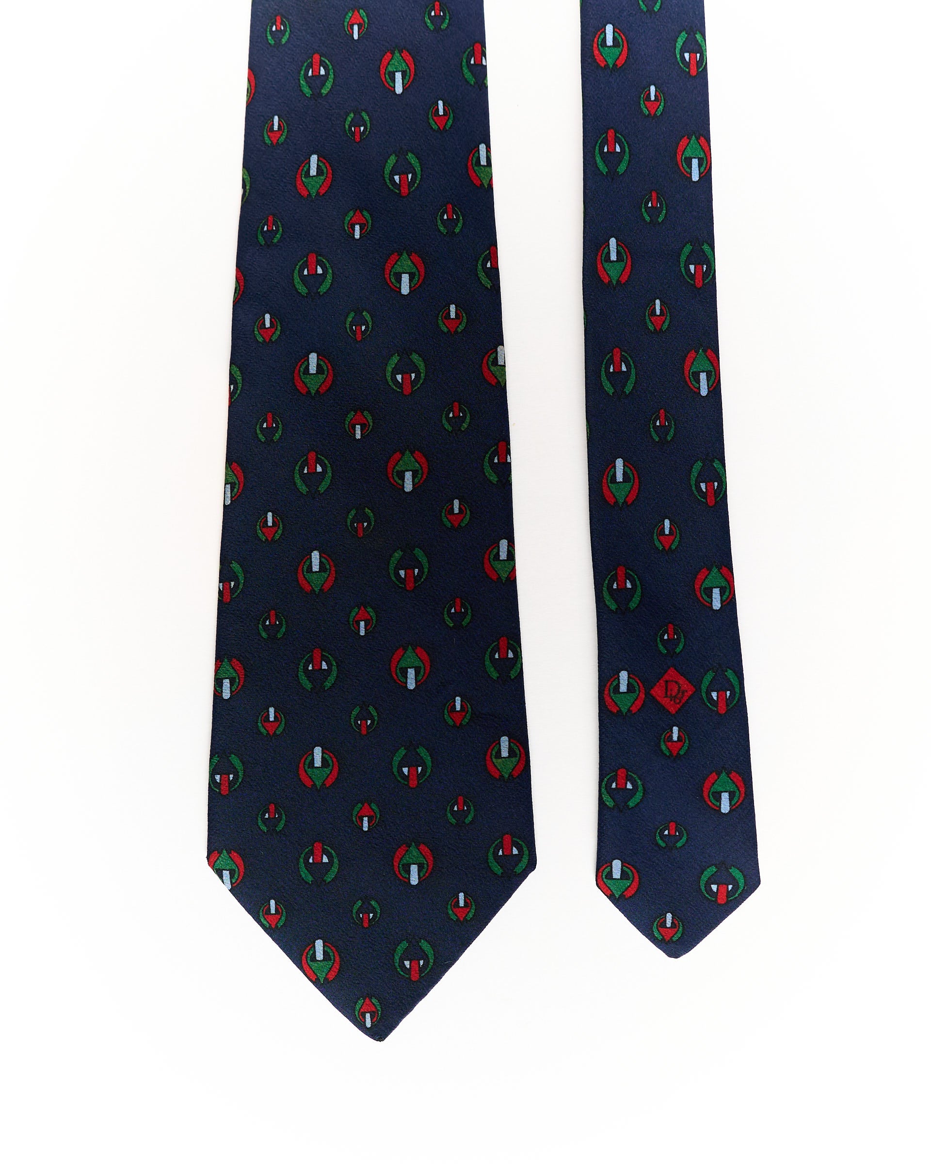 Christian Dior Monsieur Navy Vintage Silk Tie