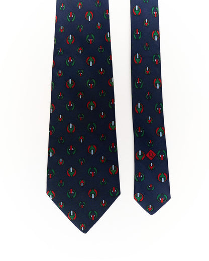 Christian Dior Monsieur Navy Vintage Silk Tie