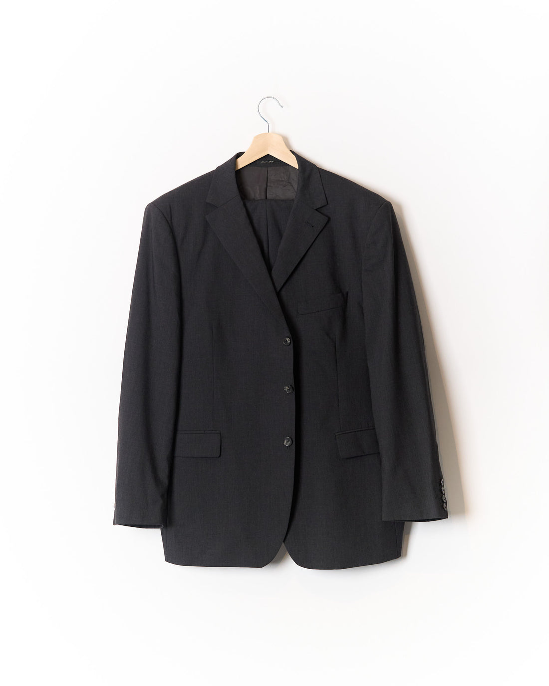 Christian Berg Stockholm Dark Grey Straigt Leg Wool Suit