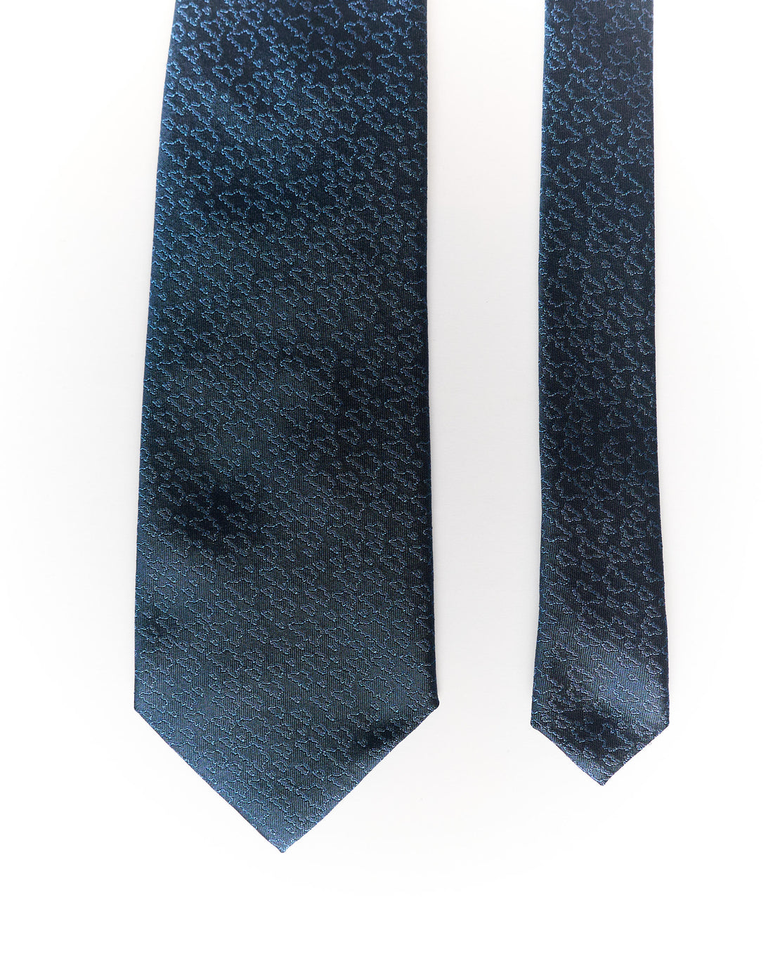Blaue Vintage-Seidenkrawatte