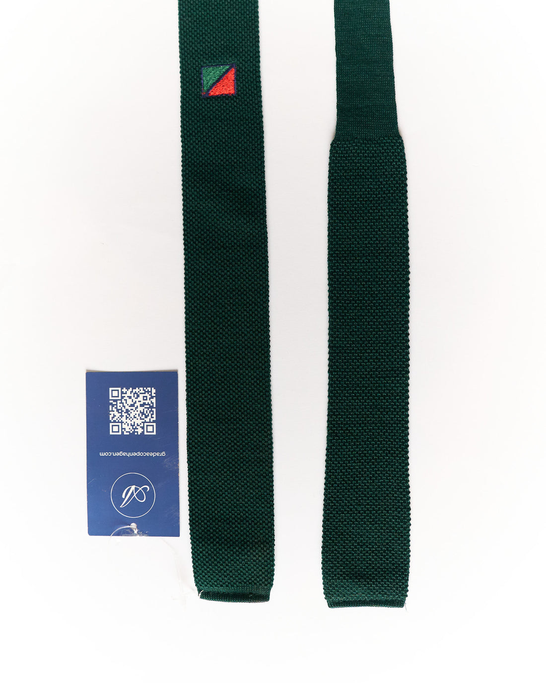 Redgreen Green Slim Knit Tie