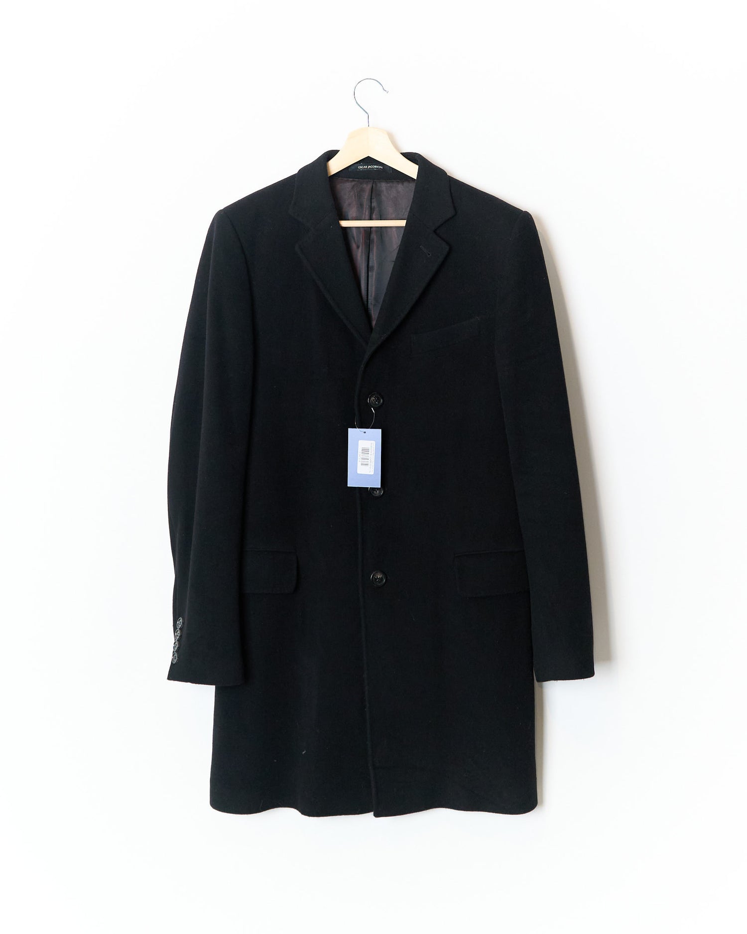 Oscar Jacobson Black Simon Herbst-Winter Mantel aus Wolle und Kaschmir