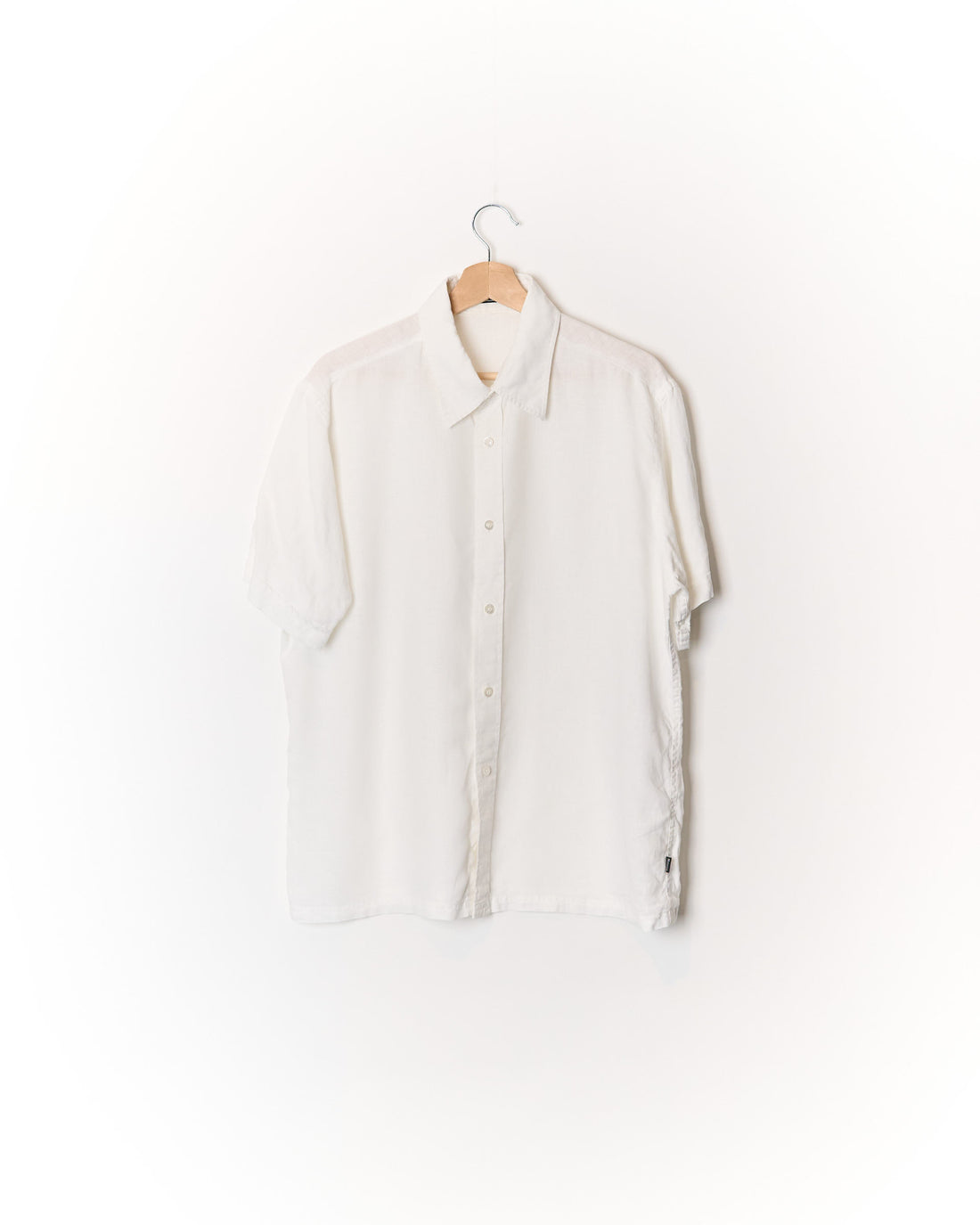 Matínique White Track Linen Short Sleeved Shirt