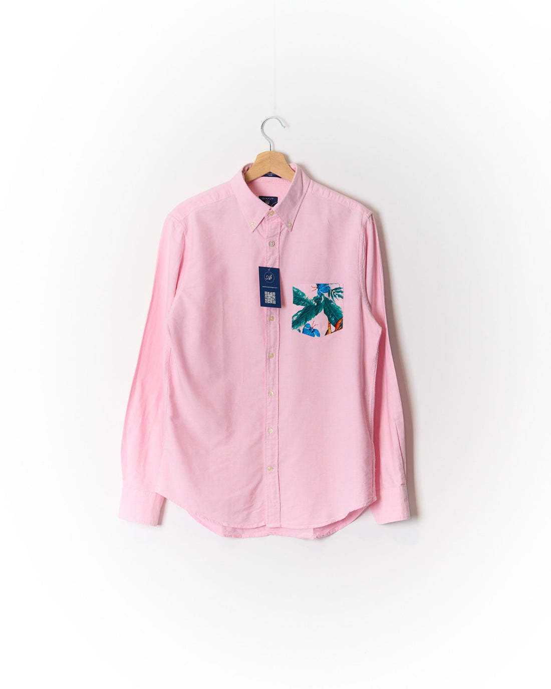 Gant Pink Beach Oxford Fitted Button Down Cotton Shirt