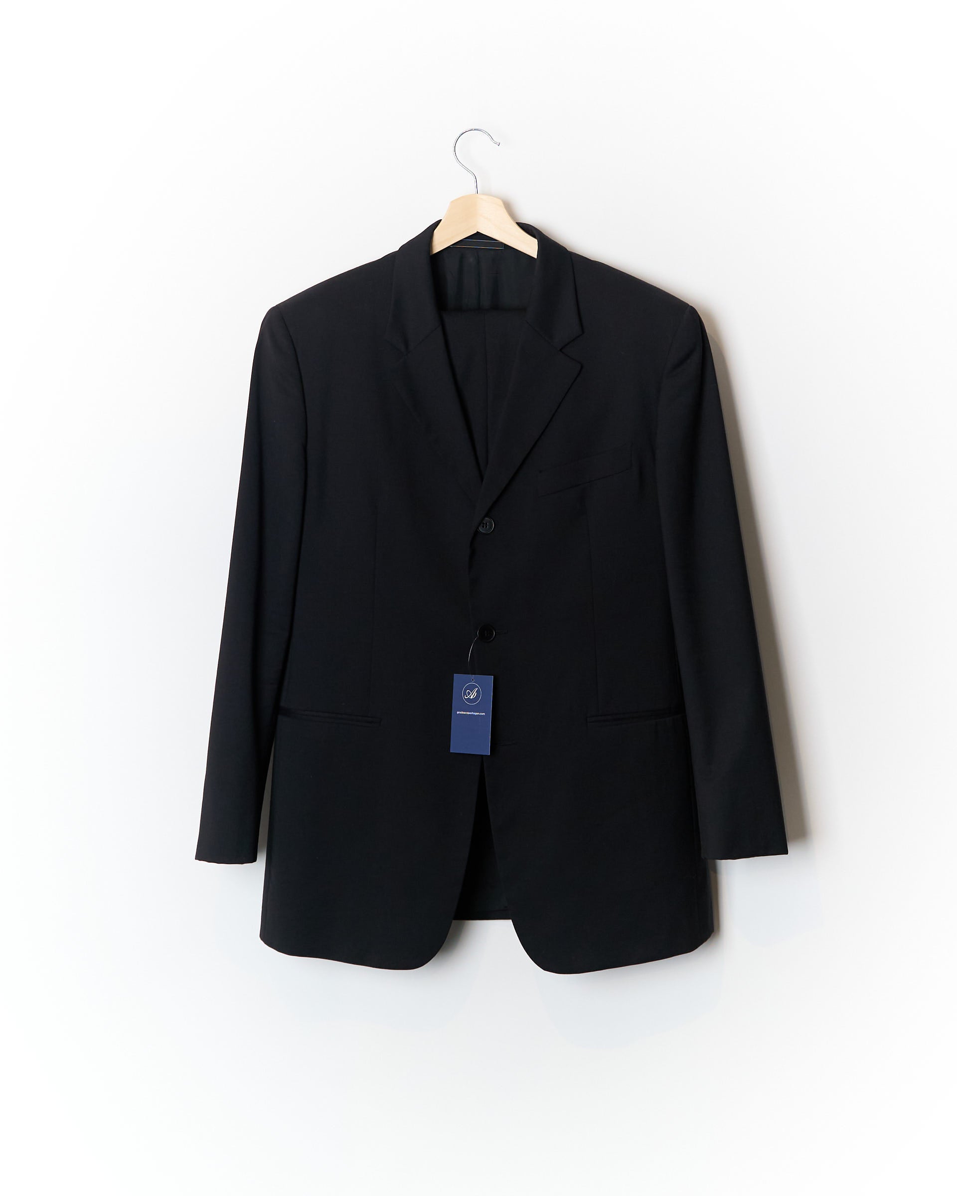 Calvin Klein Anzug aus schwarzer Wolle und Kaschmir