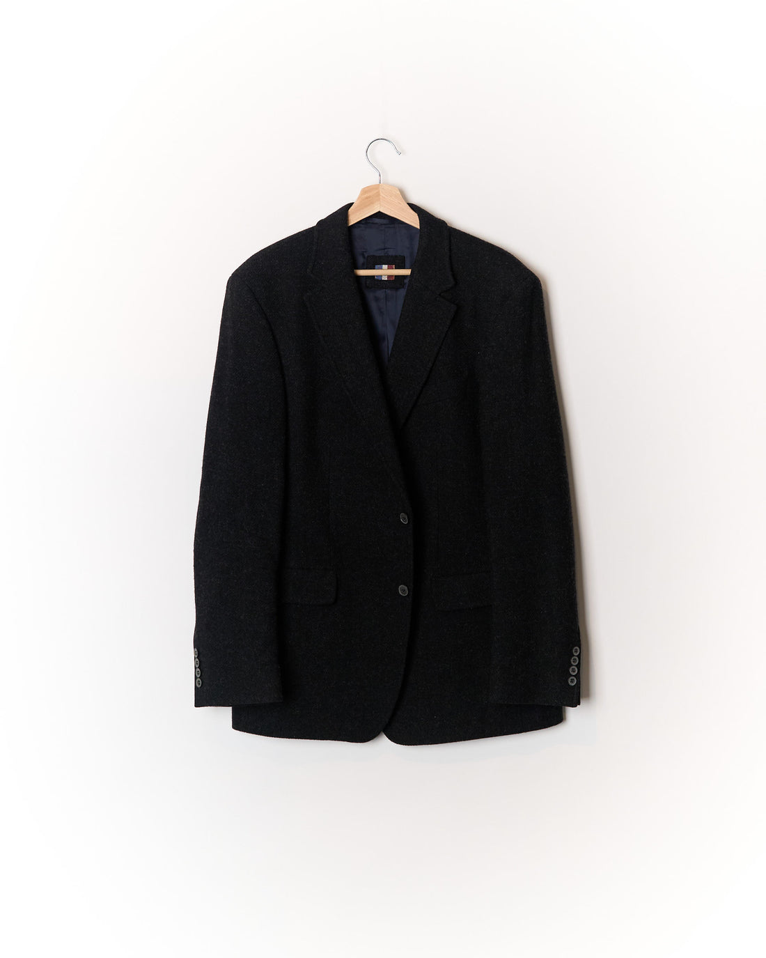 Pierre Cardin Dark Grey Vintage Virgin Wool Blazer