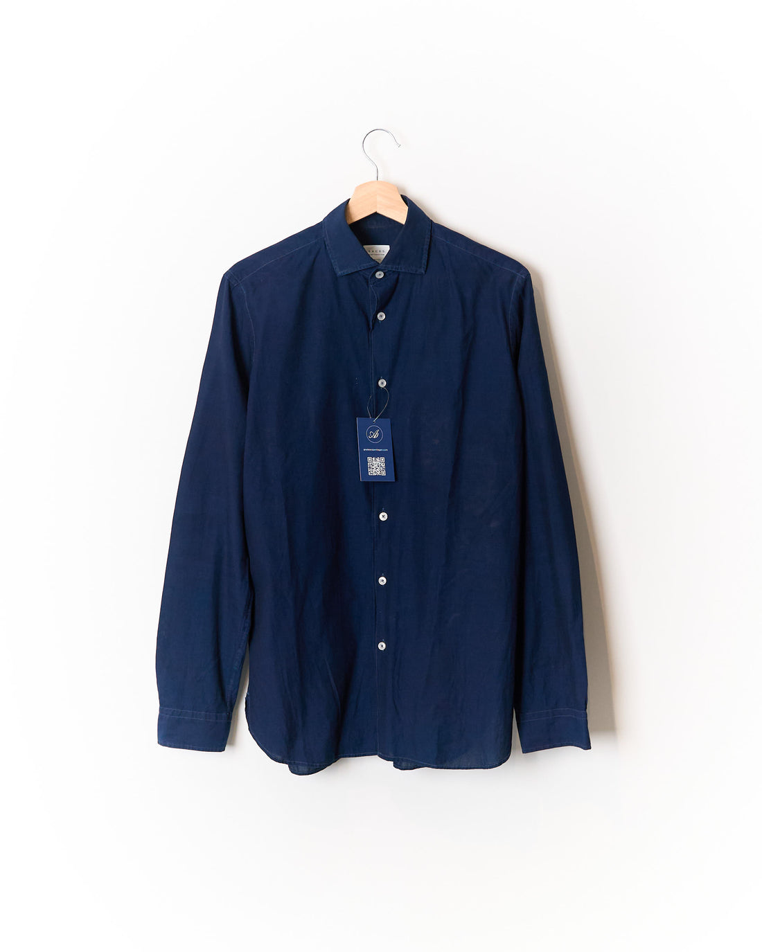 Xacus Navy Cotton Shirt