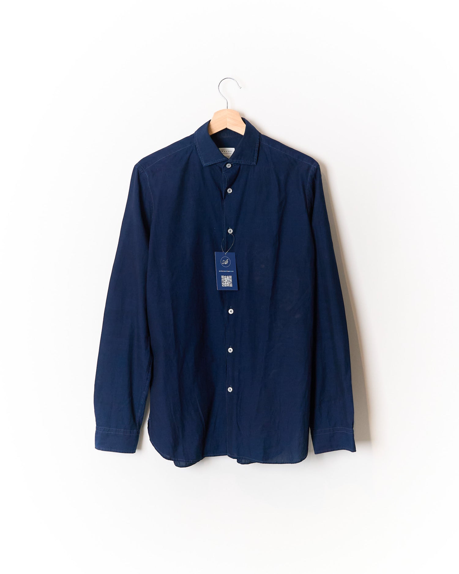 Xacus Navy Cotton Shirt
