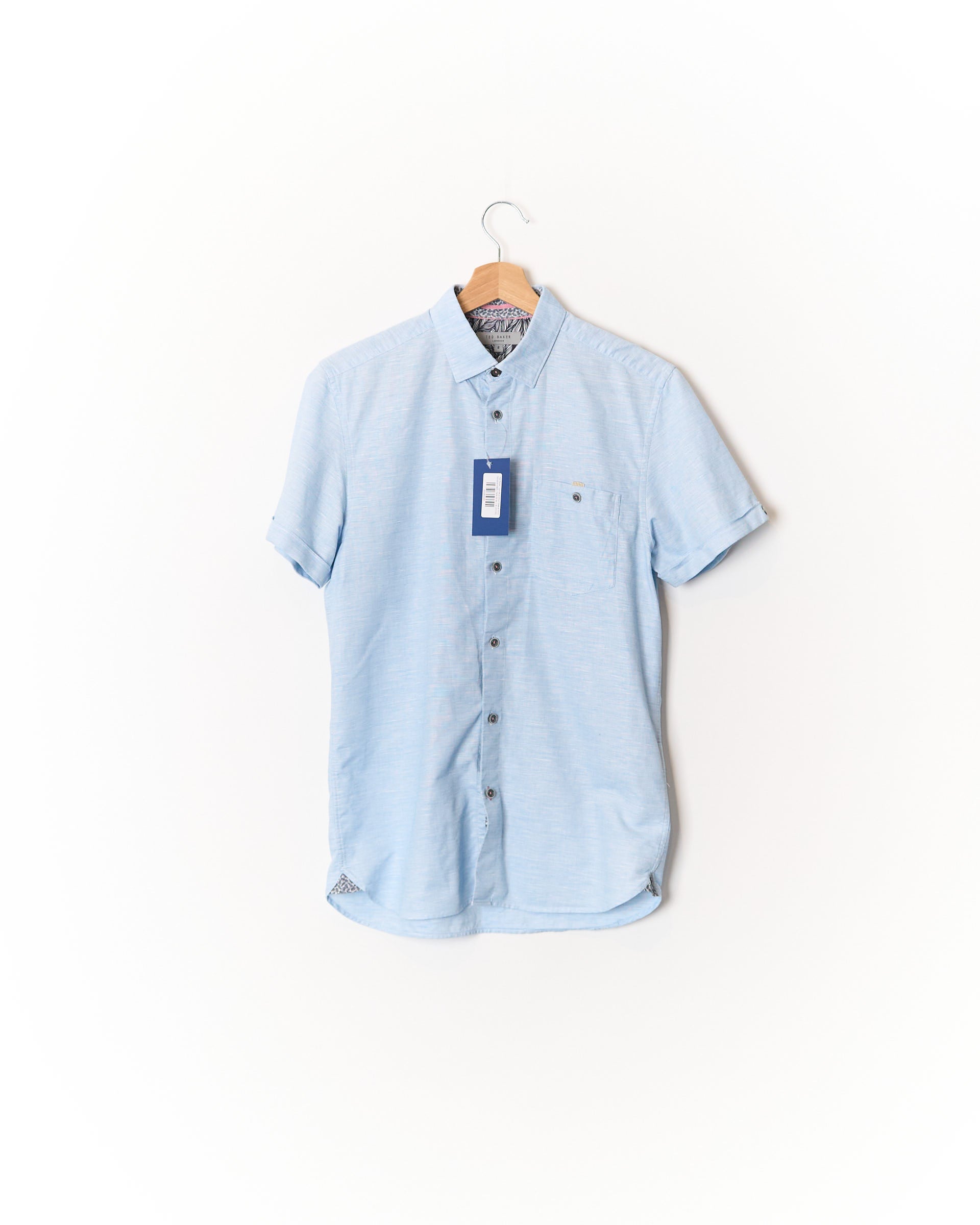 Ted Baker Light Blue Short Sleeve Shirt