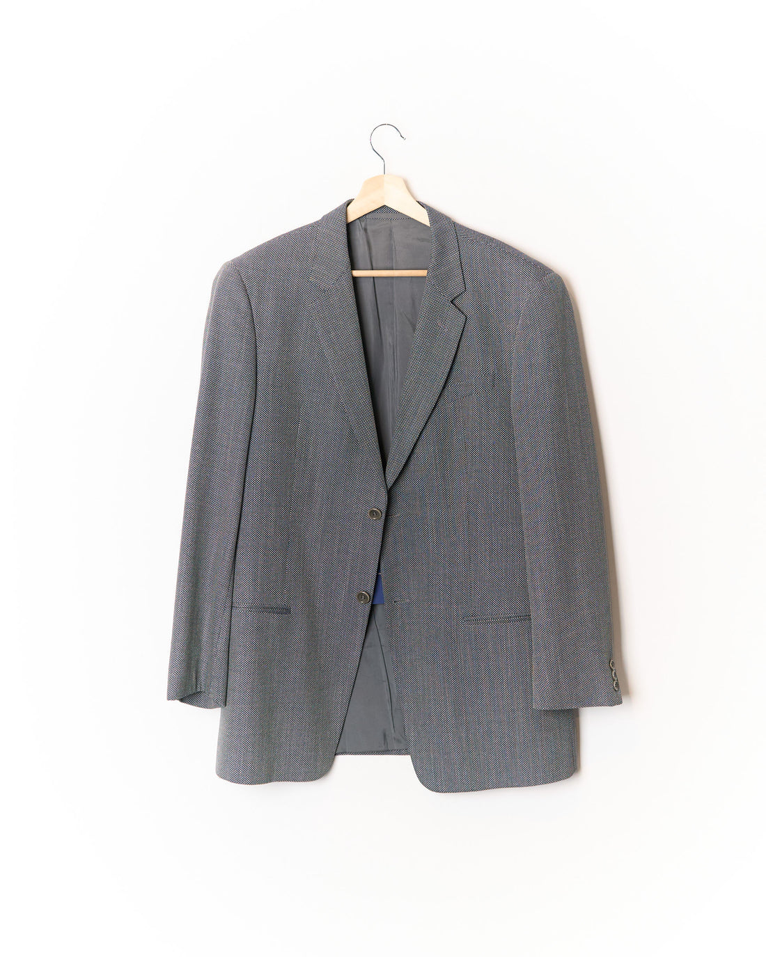 Giorgio Armani Grey Wool and Silk Blazer
