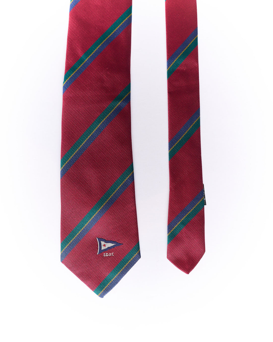 Gant Red, Green, Blue and Yellow Striped Silk Tie
