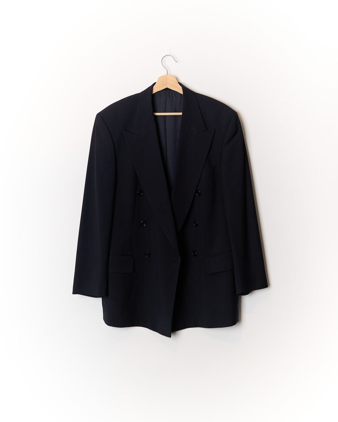 Hugo Boss Navy Zeus/Akropolis Double Chested Virgin Wool Blazer