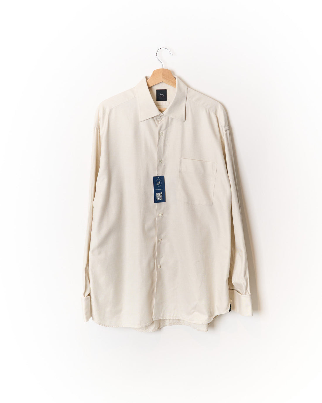 Jaguar Off-White Cufflinks Business Shirt
