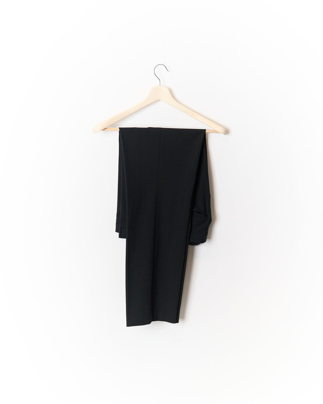 Riley Black Straight Leg Wool Suit
