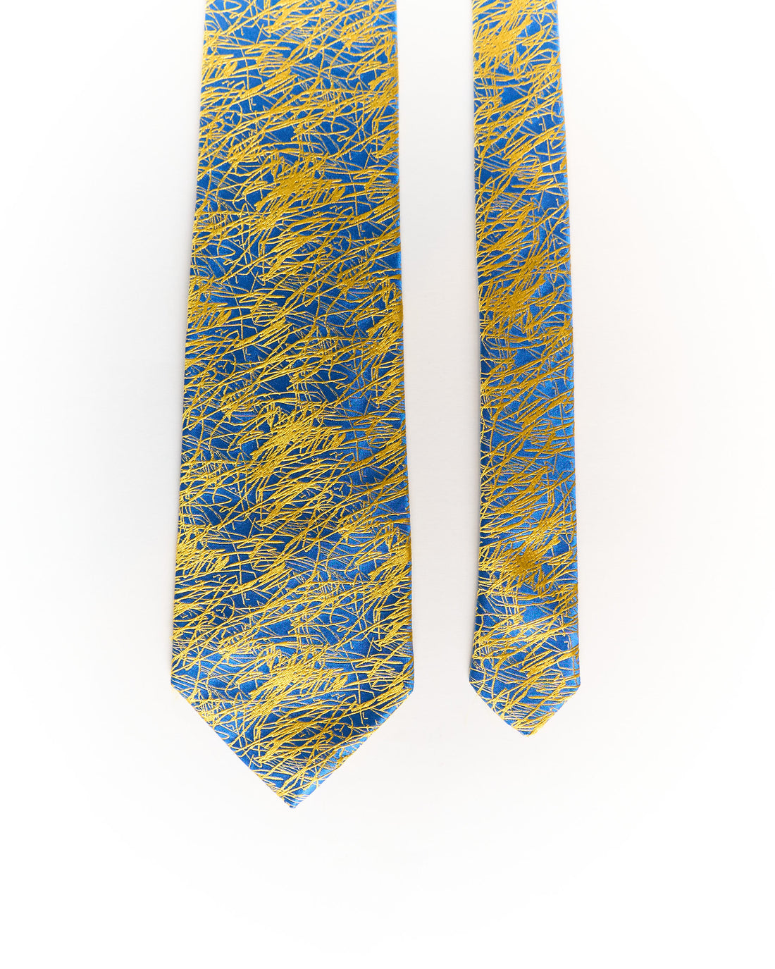 Richard James Blue and Yellow Savile Row Hand Made Silk Tie